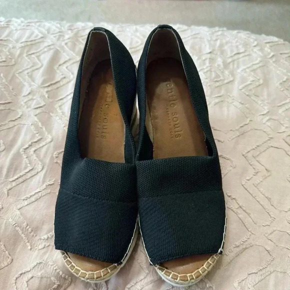 Gentle Souls Womens Elyssa Black Espadrilles Size 6 Medium SUPER COMFORTABLE - Picture 6 of 11